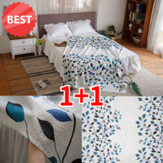 오피뉴 1+1 여름이불 얇은 홑이불, 2개입, 화이트해피트리JJ