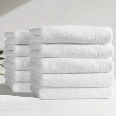 집생활연구소 호텔식 수건 200g 40수 코마사 화이트 10개