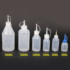 차이나 보틀 기름 방울 주전자 소분공병 누르기 비닐 띠바늘 때리다 풀 드홀더 소형 공업 접착제를 붙이다, 300ML 후드 자 인공젖꼭지 화이바