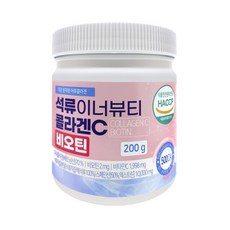  바이탈팜 석류이너뷰티 콜라겐C 비오틴 200g 피쉬 저분자 대용량 비타민c 분말 가루 피쉬콜라겐 히알루론산, 1개 