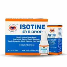 6 x Isotine Eye Drops Pure Herbal and 100% Genuine & Trusted worldwide 10ml.