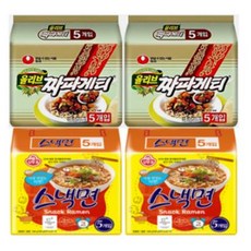 짜파게티10개+스낵면10개, 1세트