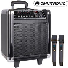 옴니트로닉 MSP-150USB 150W 2채널 버스킹앰프 이동식앰프 무선 마이크앰프, 핸드+핸드