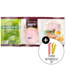 코스트코 수지스 캐나디안 베이컨 720g(240g x 3개) + 이케아 봉지클립(소) 2P, 240g, 3개