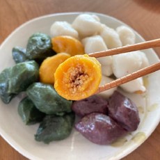 흑미 복분자 호박쑥 5색 송편, 1개, 1kg
