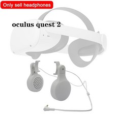 Oculus Quest 2 VR 헤드셋 교체 용 유선 이어폰 헤드폰 유선 이어 버드 가상 현실 부품|3D 안경 / VR 안경|, 1개, WHITE, 단일