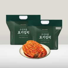 피코크 조선호텔 포기김치 4kg, 2세트, 2개