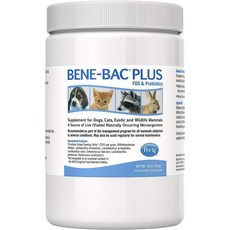  Bene-Bac Plus 강아지 고양이 이오틱 유산균 파우더 가루 454g, 1-Pound 
