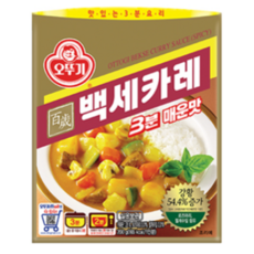 오뚜기 3분 백세카레 매운맛 200g, 12개