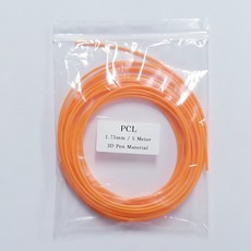 3D펜 범용 표준 3D필라멘트 PCL 5m 1 75mm 1롤 SUNLU, Orange