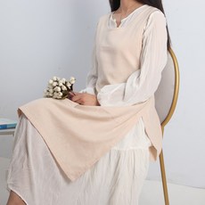 린넨 앞치마 원피스 프릴 롱 신혼 꽃집 포켓 여름 유치원 집들이 코튼 카페 바리스타 국내제작 스커트