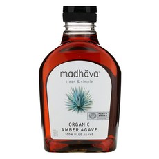 Madhava Natural Sweeteners 유기농 앰버 생 블루 아가베 667g(23.5oz), 1개
