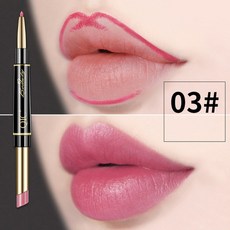 fizz 립라이너 립 라이너 방수 매트 립스틱 펜슬 섹시한 레드 오래 지속되는 메이크업 화장품 2 in 1, 03, 1개