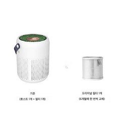 소형 데스크탑 사무실 휴대용 가정용 음이온 제거 공기 청정기, AP07 플러그인+필터 1개