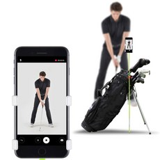 SelfieGOLF 골프 스윙 촬영 보조 휴대폰홀더 블랙 (얼라인스틱 비포함)