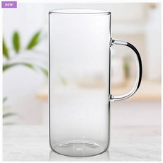 마카내열유리머그컵 M-01 430ml 커피 쥬스 카페 아이스커피, 1개