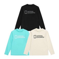 [국내 매장판] 내셔널지오그래픽 키즈 베이직 빅로고 래쉬가드 2 Color 아동 주니어 키즈 여아용 남아용 래쉬가드