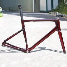  탄소 프레임 SL7 세트 Di2 기계식 그룹용 700C 도로 자전거 프레임 브러시드 레드 컬러, 08 zipp 454 wheels 