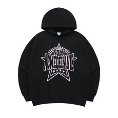 아크메드라비 티셔츠 PREPPY LOGO CRACK PRINTING HOODIE BLACK 프레피크랙로고 후드 블랙