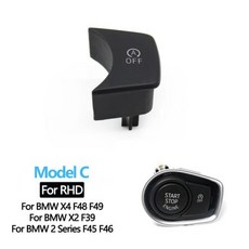 자동차원격시동 리모컨 스마트키 자동차 시동 정지 엔진 끄기 단추 스위치 커버, 1개, 4) Model C RHD