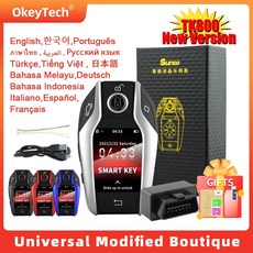 점화플러그 부품 플러그 스마트키 원격시동 BMW 포드 마쓰다 도요타 포르쉐 혼다 기아용 범용 개조된 부티크, 17.TK800 Red - Thai, 1개