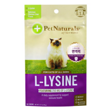  펫내추럴 L 라이신 캣 영양제 60정, 90g, 2개 