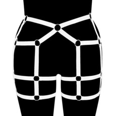 가터 섹시한 가슴 바디 하네스 여성 대형 란제리 체인 벨트 하라주쿠 브래지어 케이지 에로틱 스타킹 이국적인, [01] 싱글 사이즈, [02] white, 1개