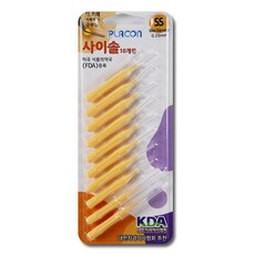 플라콘 사이솔 치간 칫솔 일회용 치간솔 (SS) 0.25mm 10개입