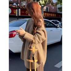 여성 인산부 니트 스웨터 캐주얼 가을 겨울 상의 레깅스 루즈핏 풀오버 긴팔티 오버핏 임부복 니트 스웨터 ZZL