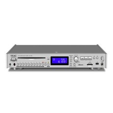 TEAC (티악) CD-P750-S 실버 CD 플레이어 / AM · 튜너 Bluetooth 카드 USB 메모리 재생 와이드 대응 광 출, 한개옵션0 - 티악cd플레이어