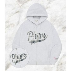 피지컬 에듀케이션 디파트먼트 PHYSICAL EDUCATION DEPARTMENT STAR TAIL HOODIE ZIP UP LIGHT GRAY, XL