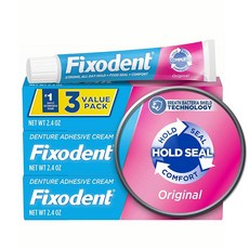 Fixodent 컴플리트 오리지널 틀니 접착 크림 68.0g 3팩 872266