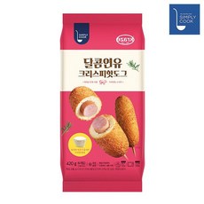 크라제 달콤연유 크리스피핫도그 70g x 6개입, 단일상품, 상세설명 참조