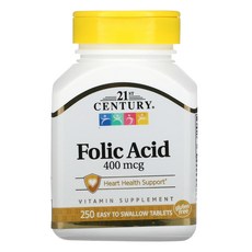 엽산 400mcg 삼키기 쉬운 정제 250정, 1개