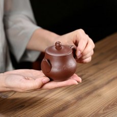 티포트 자사호 퓨어 수공 원석 자색인주 서시 가정용 실익, T01-자색인주 150ml7구멍, 1개