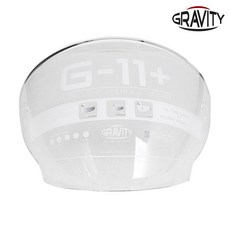 그라비티 GRAVITY G-11 PLUS 헬멧 쉴드 / UV코팅 / 오토바이 헬멧용품, 클리어(clear)