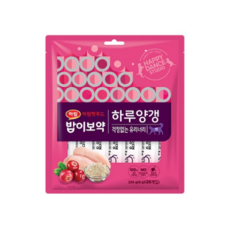밥이보약 캣 하루양갱 간식 걱정없는유리너리 28p, 닭고기, 224g, 6개