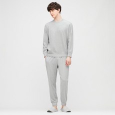 커플잠옷 신혼부부잠옷 유니클로 남성용 하이 스트레치 캐주얼 슈트 긴팔 파자마는 밖에서