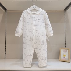 [아가방] 논현점*23신상 부드럽고 포근한 촉감/고급스런 느낌에 예쁜 카라 우주복 /간편 똑딱이/안심 무형광
