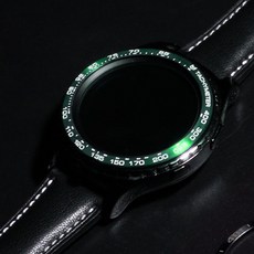 헤이맨 갤럭시워치3 45mm 41mm 베젤링 보호 풀커버 케이스, 갤럭시워치3 41mm, 그린