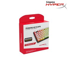 하이퍼엑스 Double Shot PBT Pudding Keycap 영문, 화이트, HKCPXP-WT-US/G