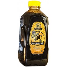 Weeks Honey Farm 48oz (3Ib) 메밀 꿀-순수 생 여과되지 않은 가열되지 않은 꿀은 면역 기능을 지원하고 항산화 제를 강화, 1, 단일옵션