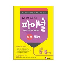 안쌤 창의적문제해결력 파이널 수학 초5~6 / 매스티안