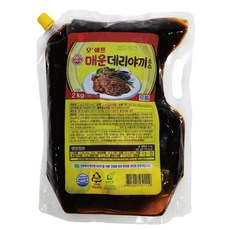 오쉐프 매운데리야끼소스 2kg 6개 업소용데리야끼소스