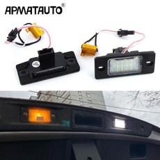 LED 자동차 라이센스 번호판 램프 VW Tiguan 20072011Touareg Mk1 Canbus 12V 흰색 2 개, 2개