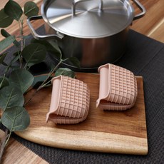 우디핑크실리콘오븐장갑