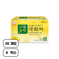 다농원 국화차 티백, 0.4g, 20개입, 6개