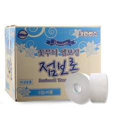 크린센스 꽃무늬 엠보싱 점보롤 (2겹)x16롤, 16개입, 1개