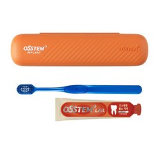 오스템 여행 휴대용 양치키트 뷰센 C 충치케어 치약 40g + 칫솔 세트 1세트, 10세트
