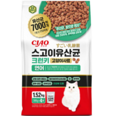 이나바 스고이 유산균 크런키 고양이 사료, 1.52kg, 50개